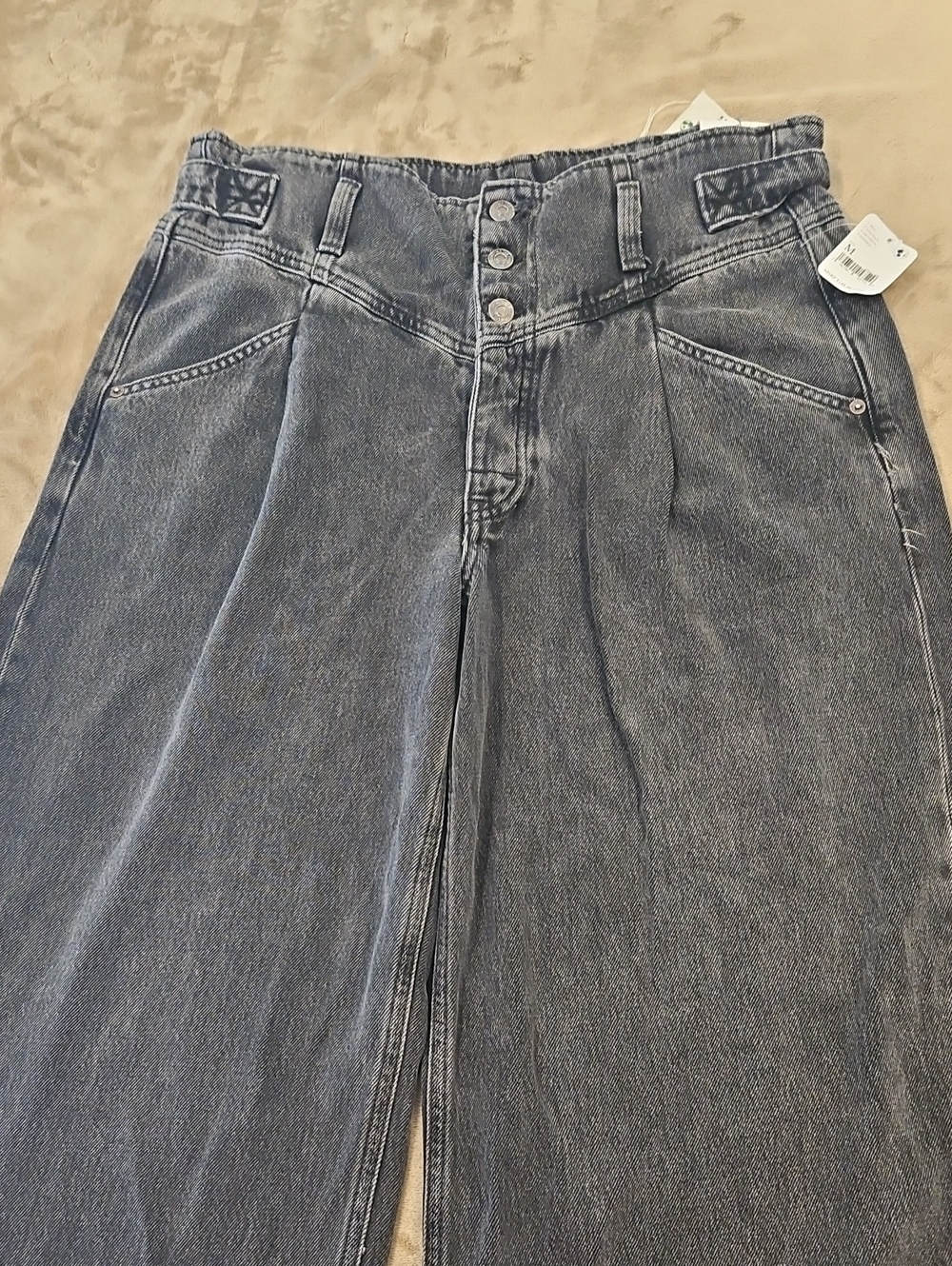 Free People Super Sweeper Wide Leg Jeans